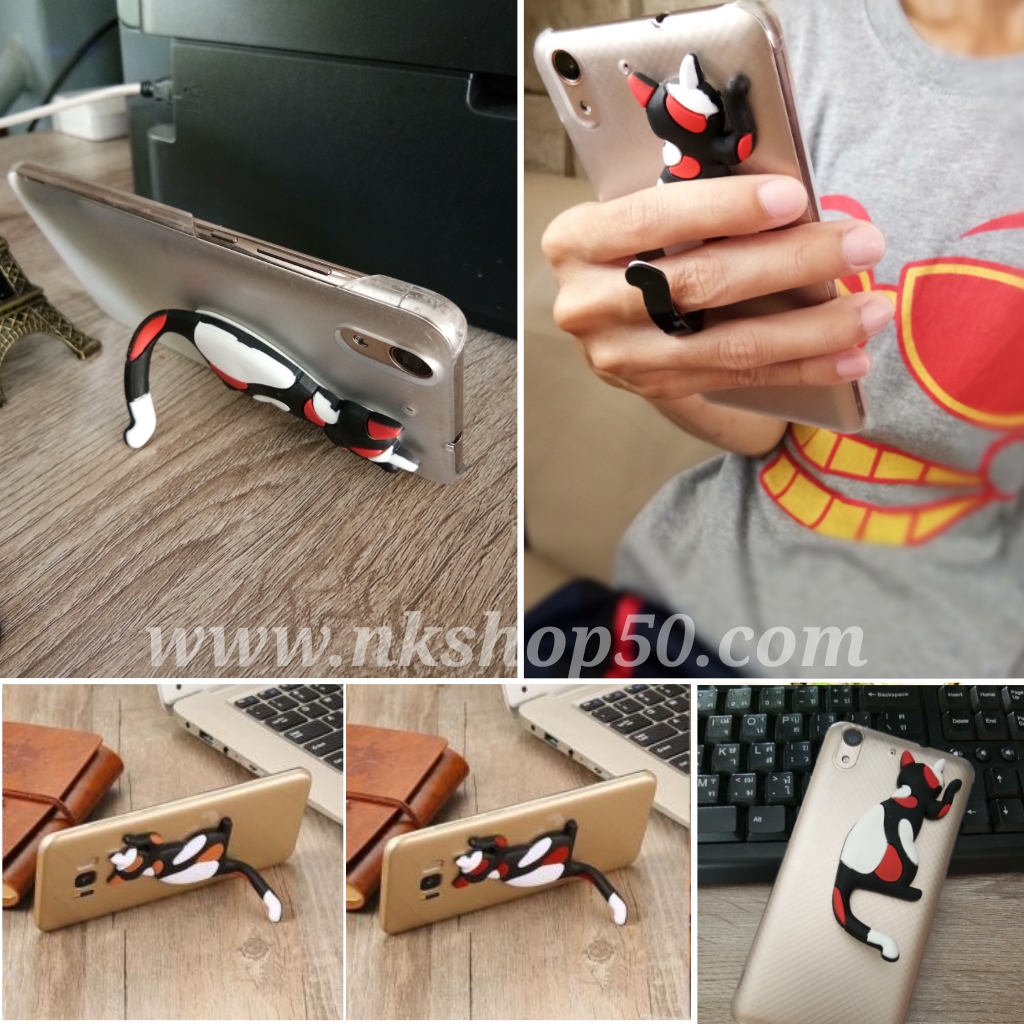 แหวนติดมือถือสมาร์ทโฟน2in1รูปแมว