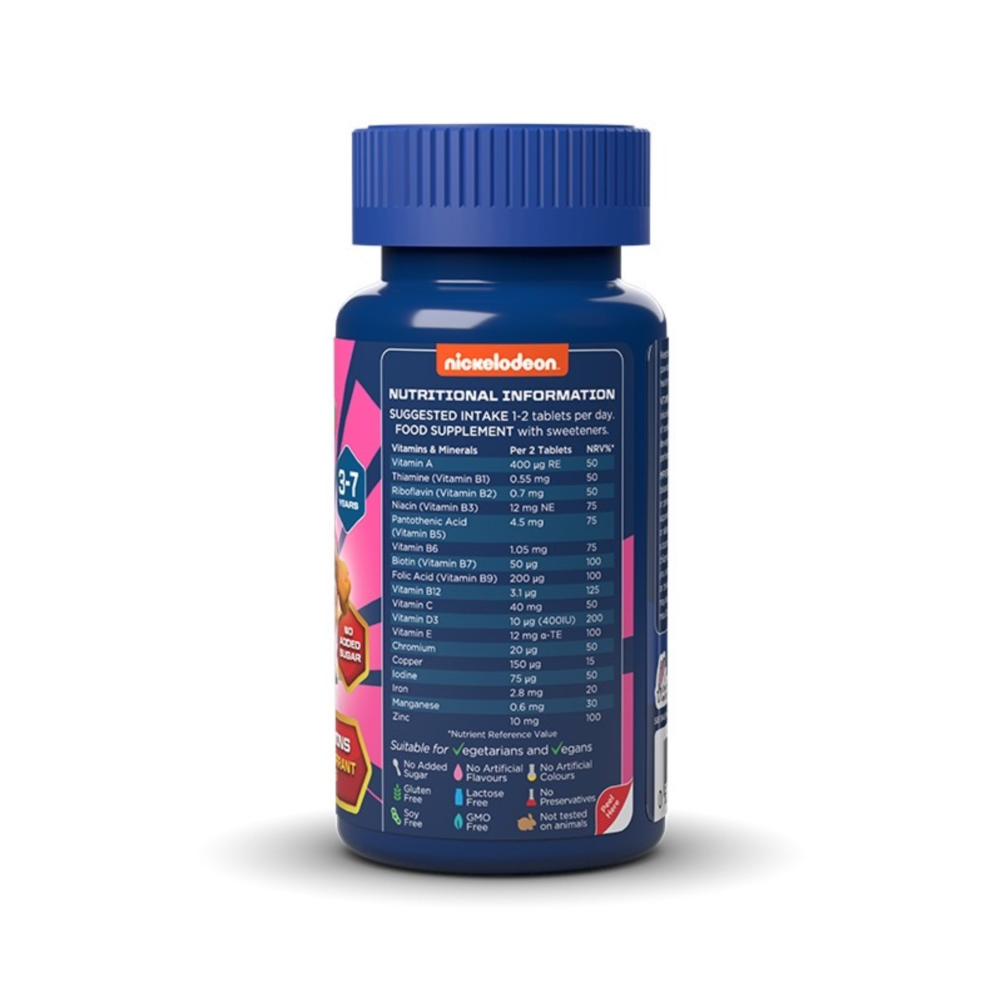 วิตามินรวมชนิดเม็ดเคี้ยวสำหรับเด็ก Nickelodeon Paw Patrol Multivitamins Chewables