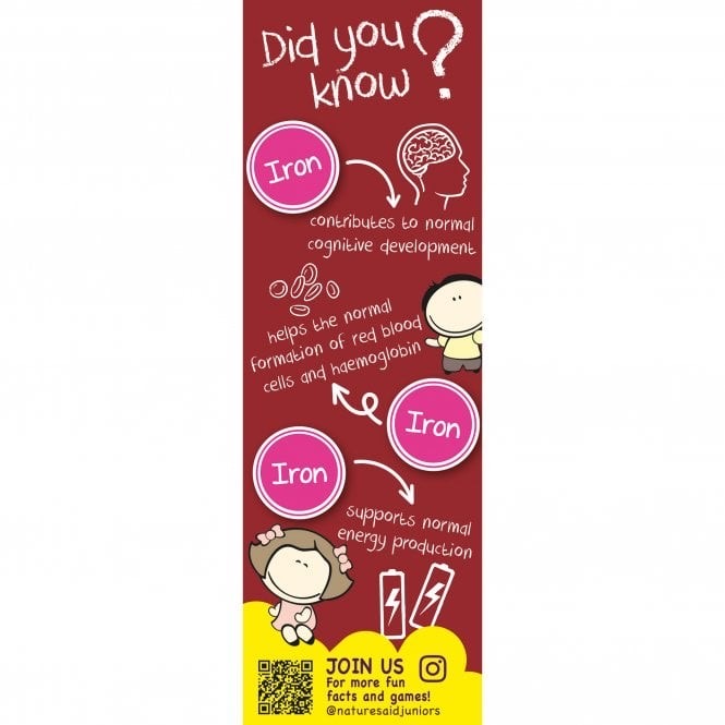 วิตามินเสริมธาตุเหล็กสำหรับเด็ก Natures Aid Mini Drops Iron