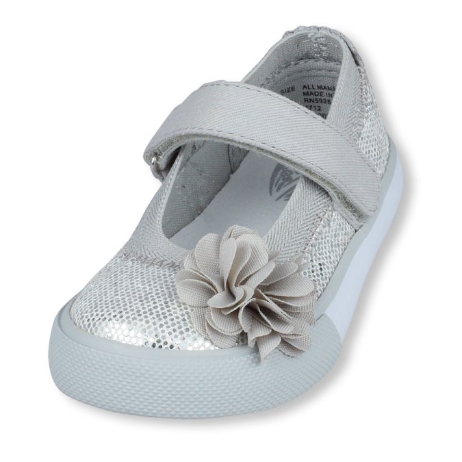 รองเท้าเด็กโต Flower mary jane sneaker ของ The Children's Place ไซส์ 5 (24 ซม.)จากอเมริกา