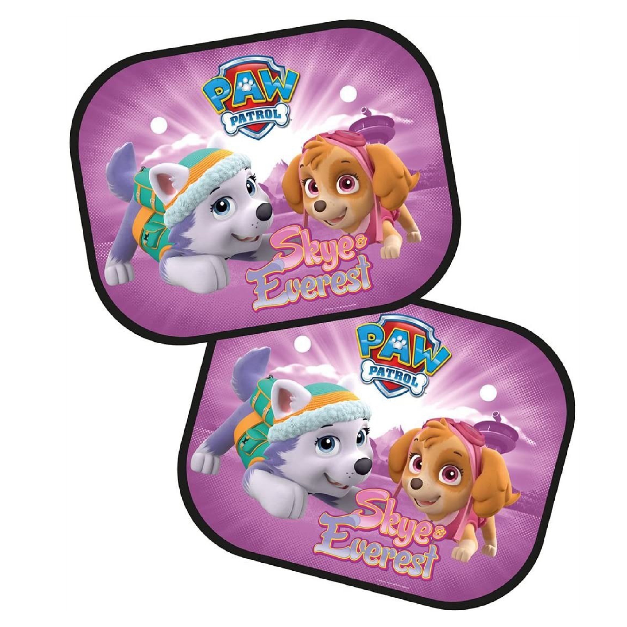 ม่านบังแดดลายตัวการ์ตูนสุดน่ารัก Spin Master Paw Patrol Skye & Everest Folding Window Sunshades (Pack of 2)