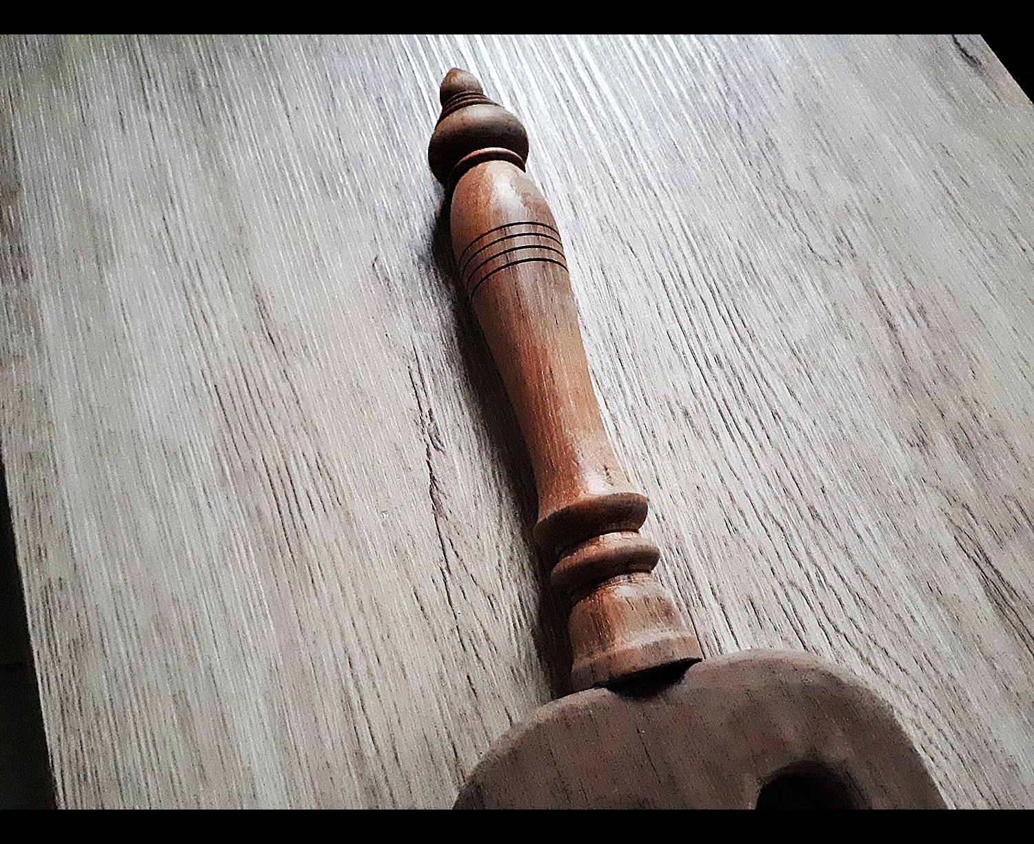 ตรีศูล ไม้สัก (ขนาด16นิ้ว) (งานสั่งทำ) - (ขายปลีก ขายส่ง)