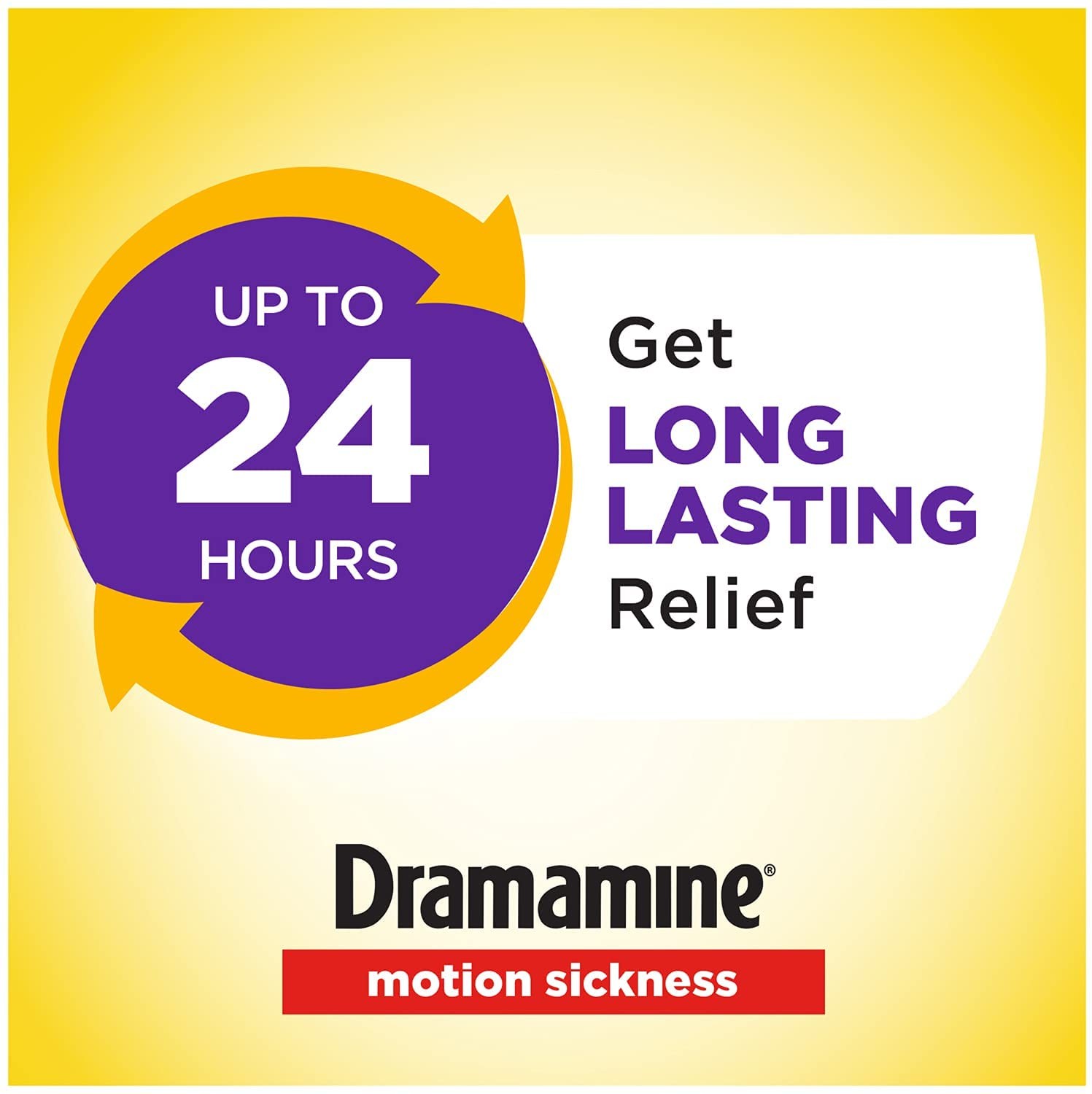 ยาบรรเทาอาการวิงเวียนจากการเดินทางชนิดเคี้ยว Dramamine Motion Sickness Relief - All Day Less Drowsy Chewable Formula