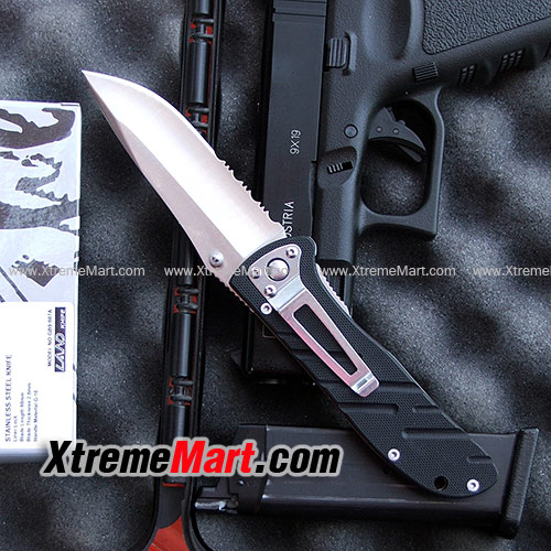 มีดพับ Land GB9-907A ใบกึ่งหยัก