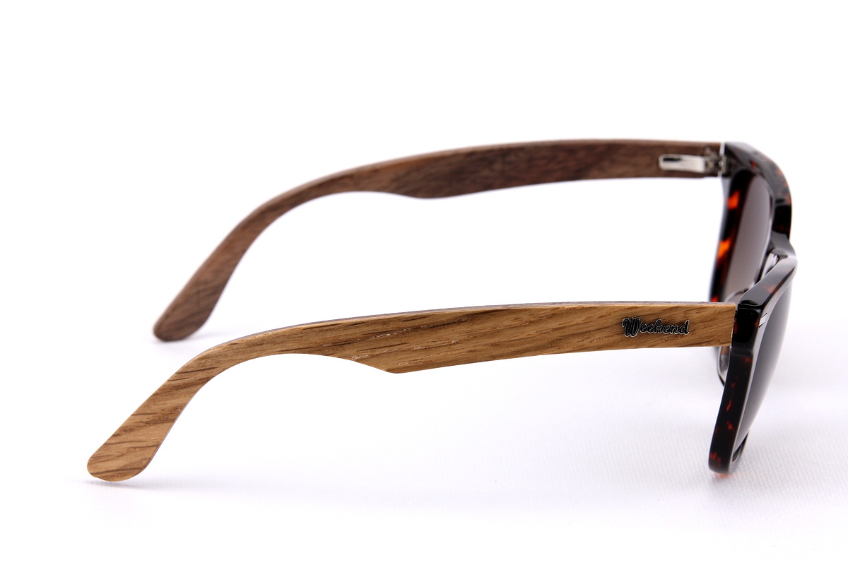 แว่นกันแดดขาไม้ Weekend Duet Collection New York Havana (Light)