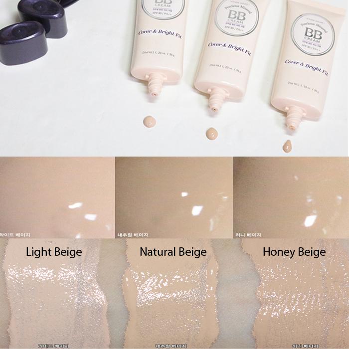 (# Light) Etude House Precious Mineral BB Cream Cover & Bright Fit SPF30 PA++ 35g สี Light Beige (NO2) บีบีครีมสูตรปกปิดและปรับผิวเรียบเนียนเปล่งประกาย