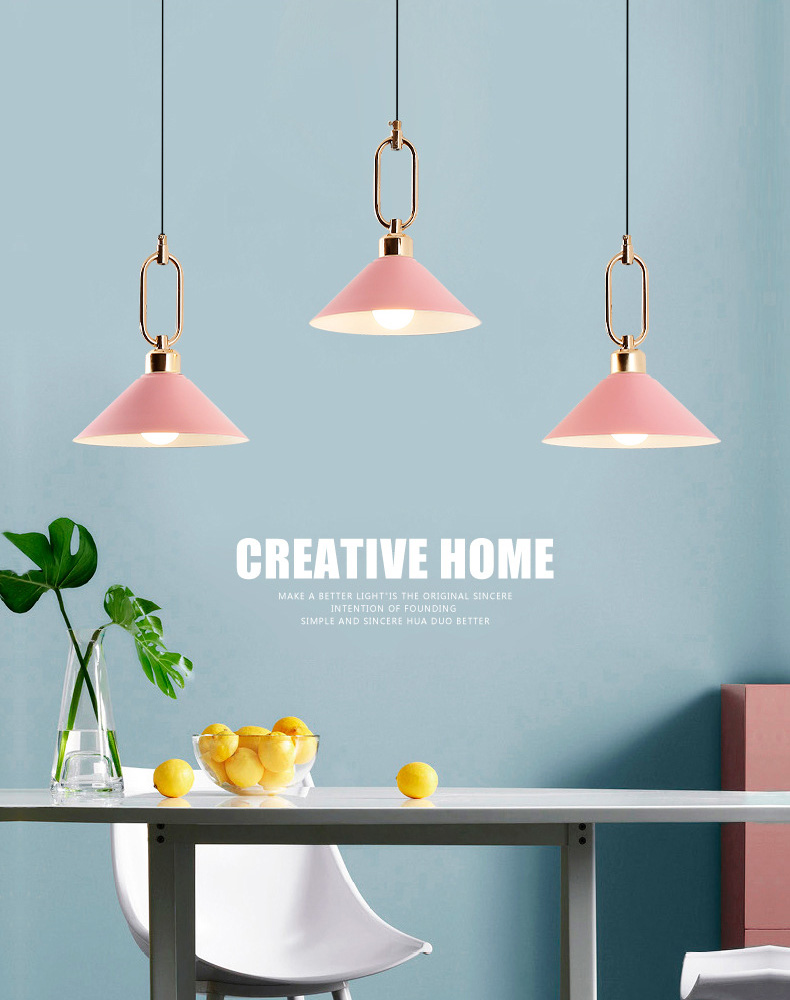 โคมไฟแขวนเพดานสไตล์โมเดิร์นมีห่วงจับสีทอง [YY062401]