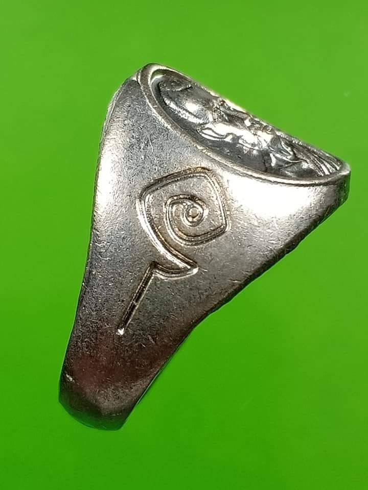 แหวน (ขนาด20มิลลิเมตร) หลวงพ่อกวย วัดโฆสิตาราม เนื้ออัลปาก้า (ออกบูชาจากวัดโฆสิตาราม) ปี2561 #รับประกันแท้