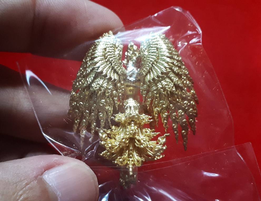 พญาครุฑ ปรเมศวร (พญาครุฑหายโศก) วัดหายโศก เนื้อโลหะทองทิพย์ ปี2562 #รับประกันแท้