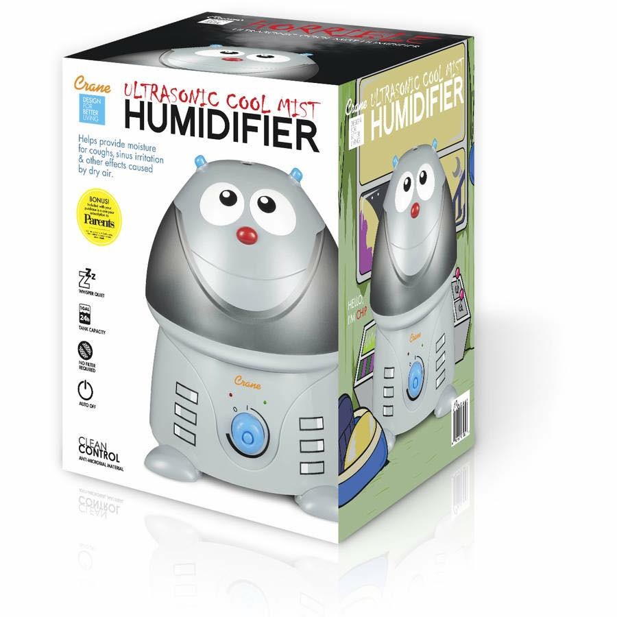 เครื่องสร้างความชื้นในอากาศ Crane USA Adorable Ultrasonic Cool Mist Humidifier (Chip the Robot)