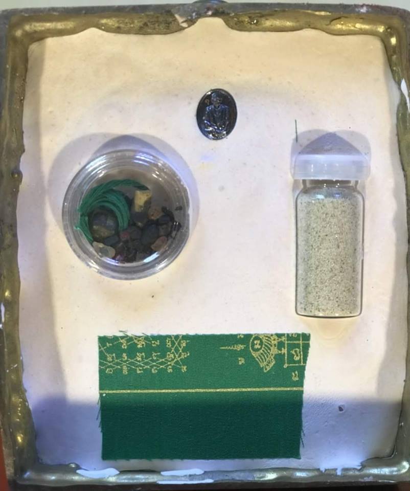 รูปหล่อ แม่ชีบุญเรือน โตงบุญเติม วัดอาวุธ เนื้อโลหะรมดำ ปี2561 #รับประกันแท้