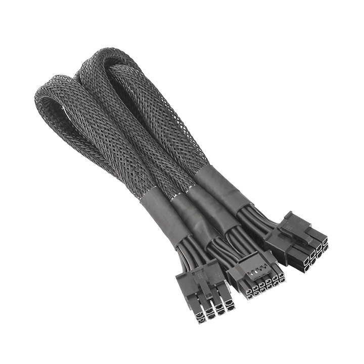 โปร2024 สายแท้ PCIE GEN5 Thermaltake Sleeved PCIe Gen 5 Splitter Cable (AC-063-CN1NAN-A1)
