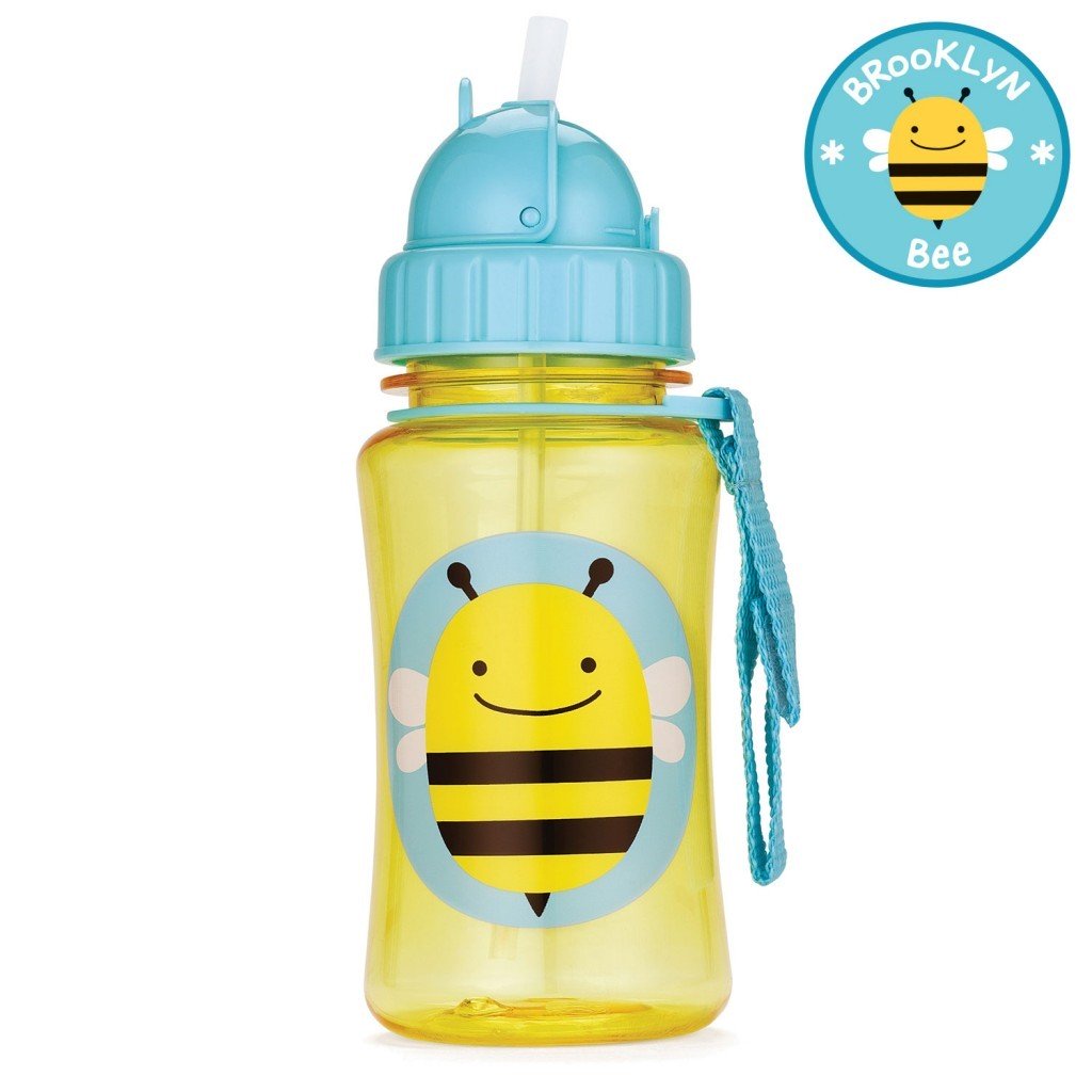 กระติกน้ำชนิดหลอดดูดพร้อมฝาปิด Skip Hop รุ่น Zoo Straw Bottle (Bee)