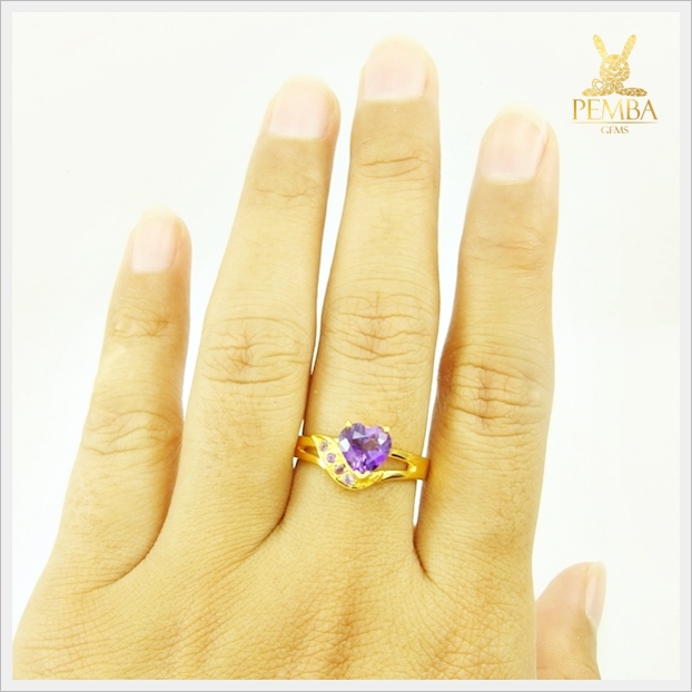 แหวนอเมทิสต์แท้ แหวนพลอยอเมทิสต์สวยๆ (สามารถสั่งทำได้ค่ะ)