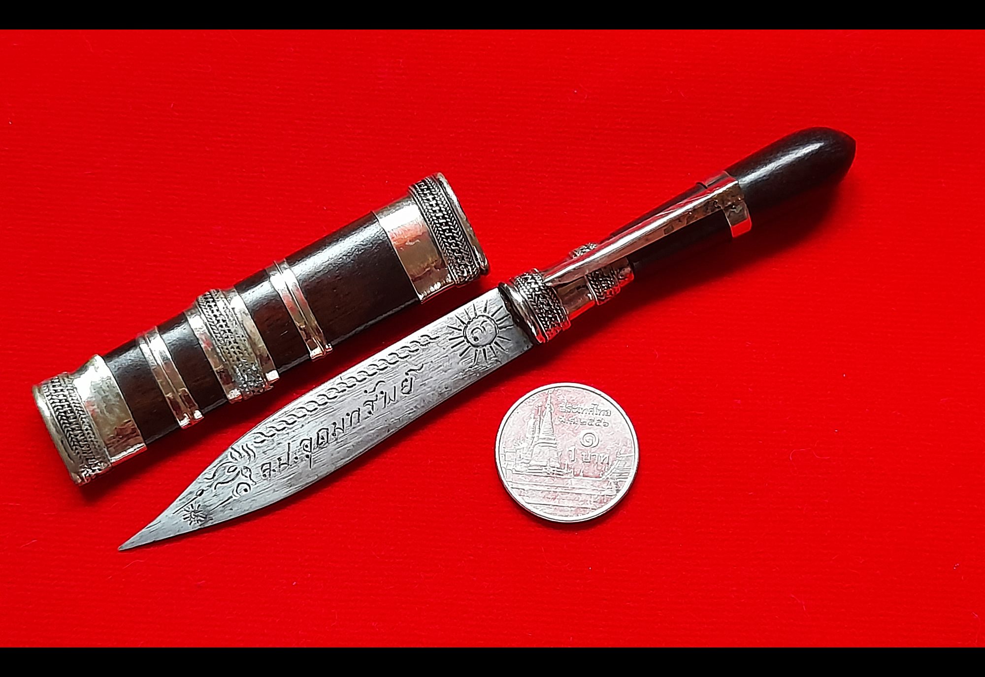 มีดหมอ (ตีจากพญาเหล็ก) ขนาดพกพา เข้าพิธีปลุกเสก 3ปี จัดสร้าง888เล่ม #รับประกันแท้