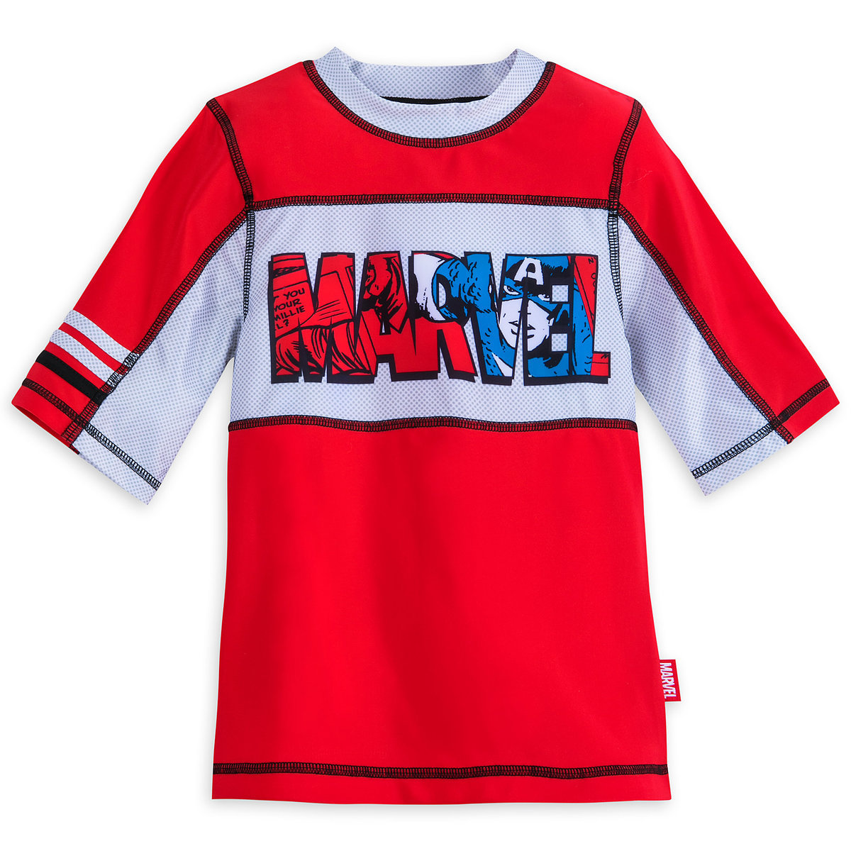 เสื้อและกางเกงว่ายน้ำสำหรับเด็ก Disney Rash Guard and Swim Shorts for Boys (Avengers)