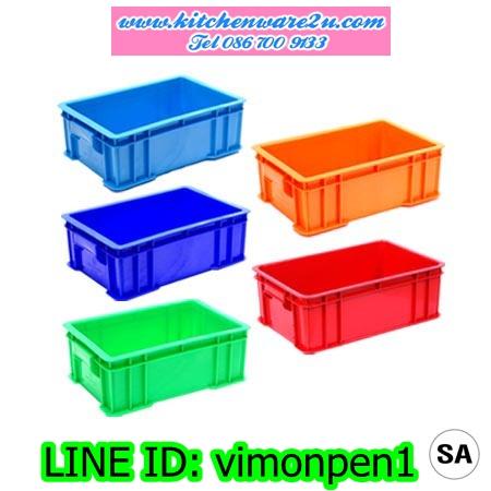 P09818 ลังเหลี่ยมทึบ หนา (29.2 x 47 x 17 cm) เกรดเอ No.116 (ราคาส่งต่อ 6 ใบ:เฉลี่ย 330 บ/ใบ)