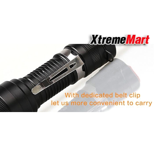 ไฟฉาย SupFire new flashlight F5 10w rechargeable camping outdoor led zoom flashlight (BLACK)