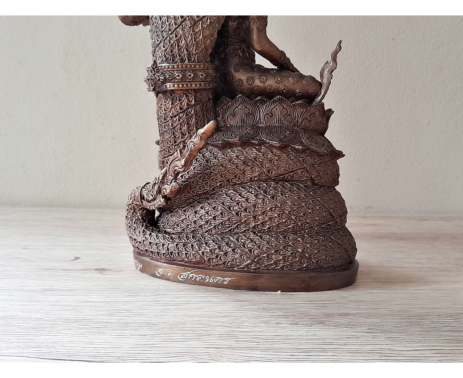 รูปหล่อ พระพุทธรูป สมเด็จองค์ปฐม ทรงเครื่องจักพรรดิ์ ปางพระนาคปรก (พระพุทธวิโมกข์มุนี หน้าตัก 5นิ้ว) ปี2560 #รับประกันแท้ - หลวงพ่อหนุน วัดพุทธโมกข์