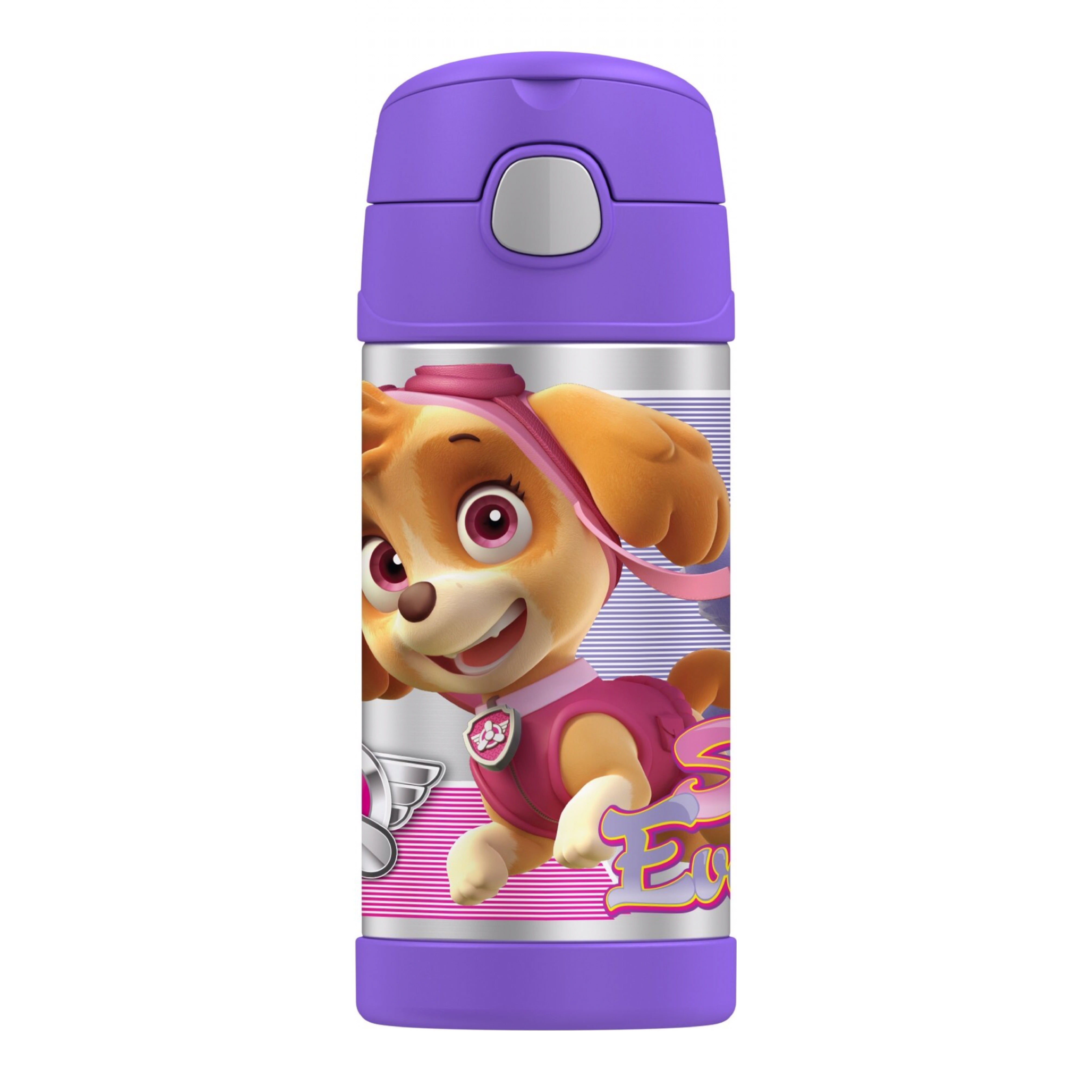 กระติกน้ำสเตนเลสรักษาอุณหภูมิ Thermos FUNtainer Vacuum Insulated Stainless Steel Bottle 12OZ (Paw Patrol Skye - Purple)