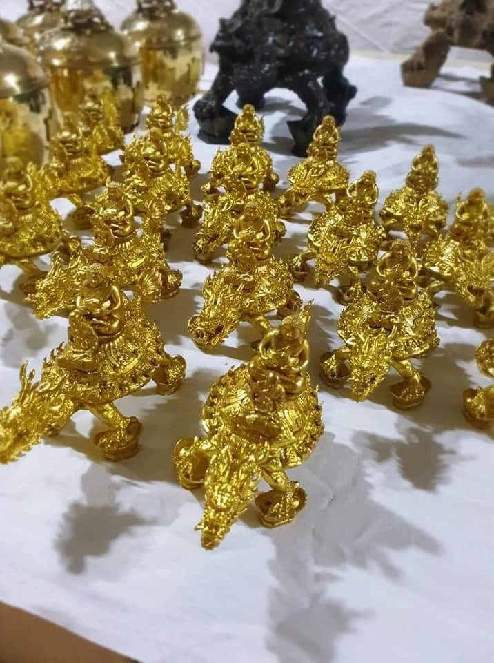 รูปหล่อ หลวงปู่หลิว-พระสังกัจจาย ประทับนั่งบน พญาเต่าเรือน พญาเต่ามังกร ปี2562 #รับประกันแท้