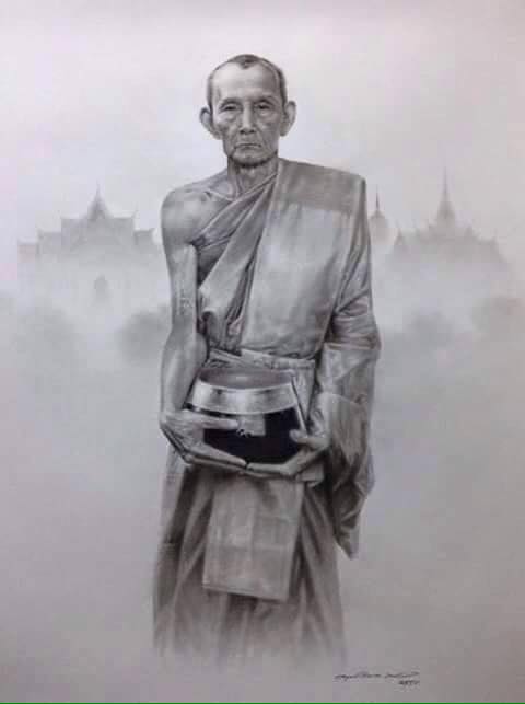 รูปหล่อ หลวงพ่อกวย วัดโฆสิตาราม(วัดบ้านแค) อุ้มบาตร (องค์ใหญ่ สูง20นิ้ว) ปี2556 #รับประกันแท้ - เนื้อโลหะทองเหลืองชนวนมวลสารรมดำ ใต้ฐานอุดมวลสาร