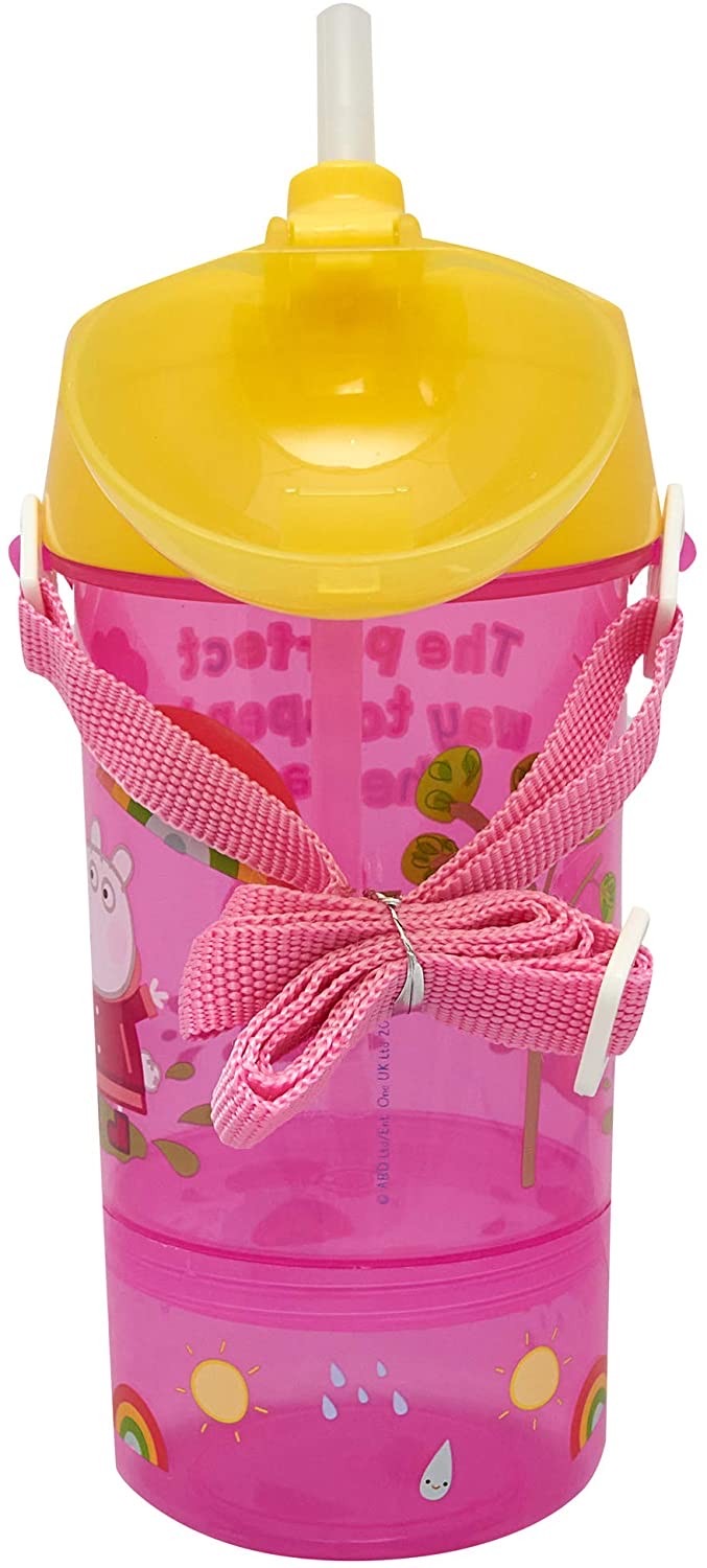 กระติกน้ำพร้อมกล่องบรรจุของว่าง DNC Polar Bear Peppa Pig "The Perfect Way to Spend the Day" Sip and Snack Canteen