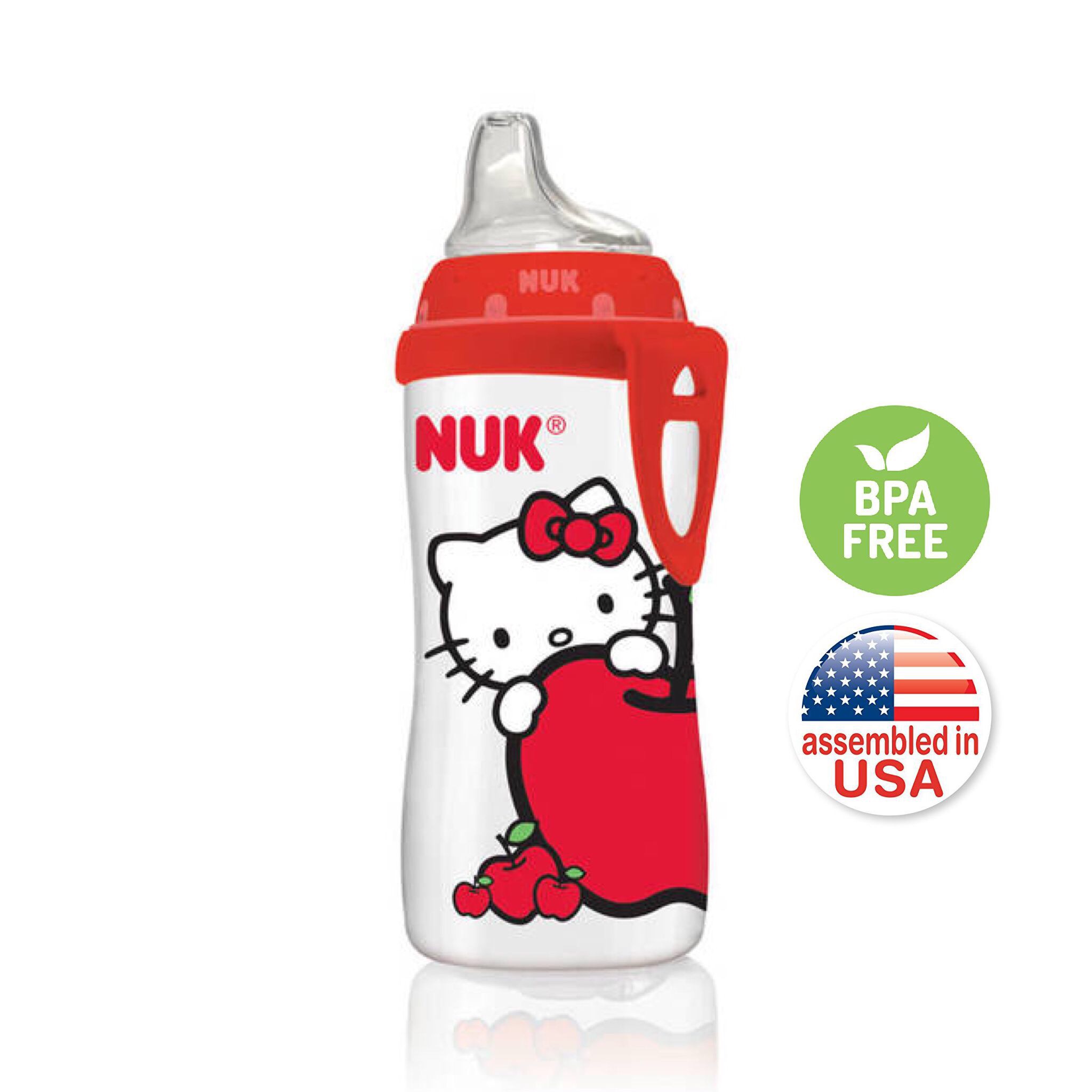 ถ้วยหัดดื่มปลอดสารพิษ Nuk 10-Oz Active Cup (Hello Kitty)