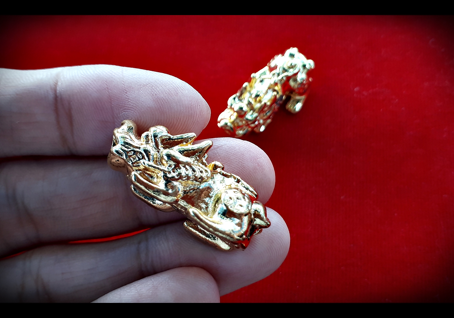 ปีเซียะ เนื้อโลหะทองเหลืองชุบทอง (ขายปลีก ขายส่ง)