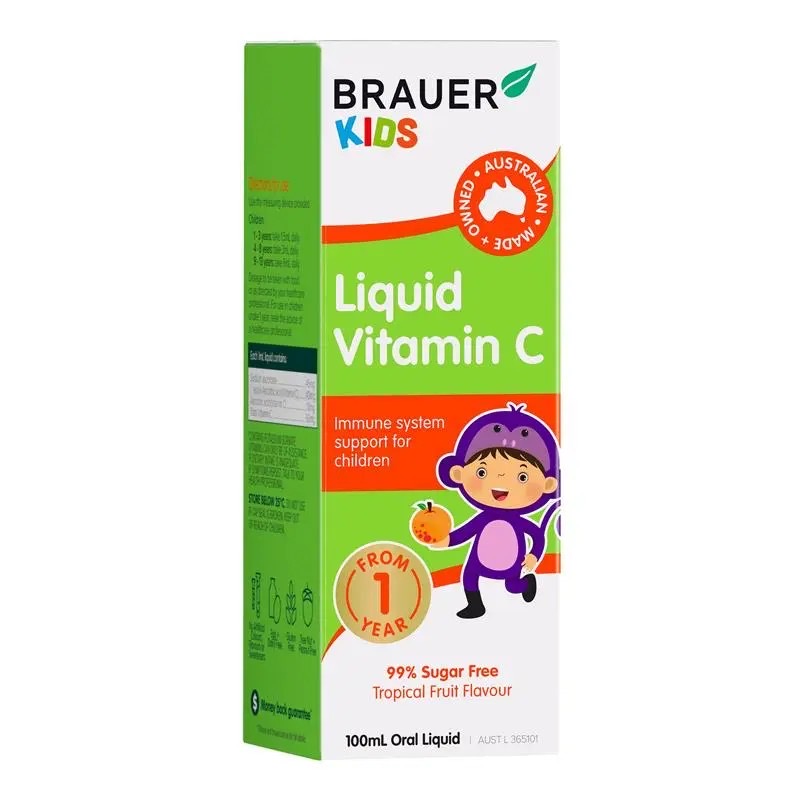 วิตามิน C ชนิดน้ำสำหรับเด็ก BRAUER Kids Liquid Vitamin C