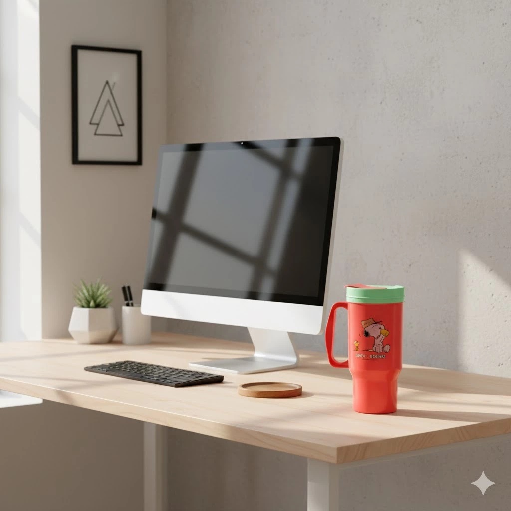 P13877 แก้วน้ำเก็บความเย็น 32 ออนซ์ (10.5*16*22.5 cm) ลายการ์ตูน เกรดเอ No.CM32B ขายยกมัด (ราคาขายส่งต่อ 1 มัด: 4 โหล: 48 ใบ:เฉลี่ย 60 บต่อใบ)