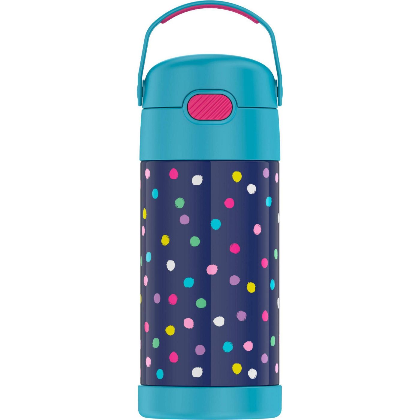 กระบอกน้ำเก็บความเย็น Thermos FUNtainer Water Bottle with Bail Handle - Polka Dot Blue