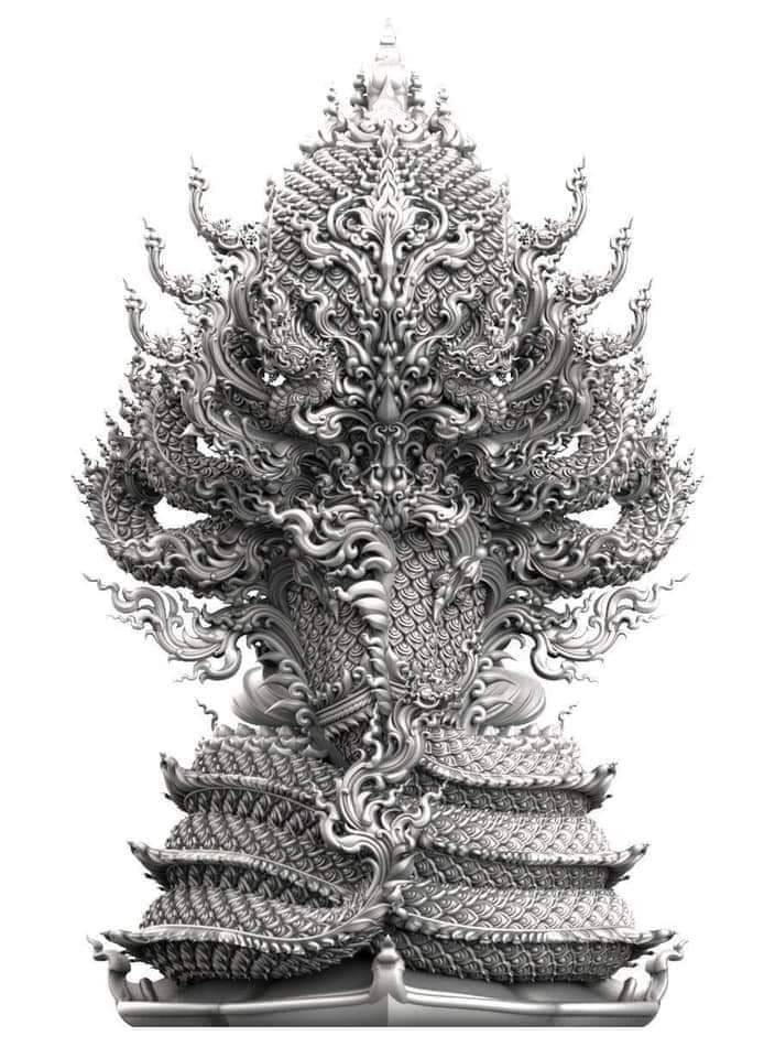 พระศรีศากยมุนี นาคราช ชุบทอง