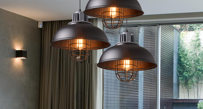 โคมไฟห้อยเพดาน Cafe American Indistrial 33x35cm [MC001-1]