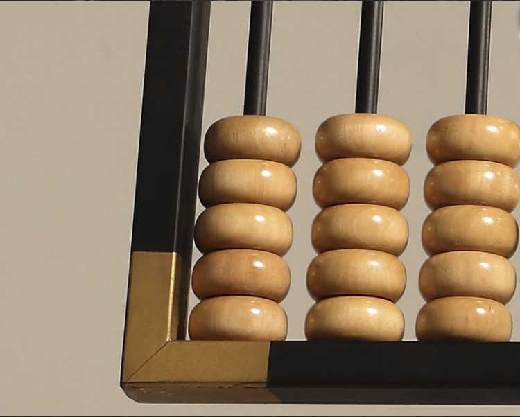 โคมไฟแขวนเพดานลูกคิดสไตล์วินเทจ [5172-D3]