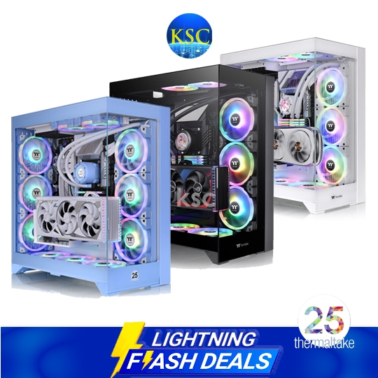 พร้อมส่ง CASE THERMALTAKE CTE E600 MX T500 C700 E-ATX Black Snow Hydrangea Blue Mid Tower Chassis