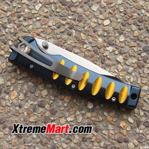มีดพับ Mcusta Katana MC-0042C Folding Knife VG10 Tanto Blade (ด้ามสีน้ำเงินและทอง)