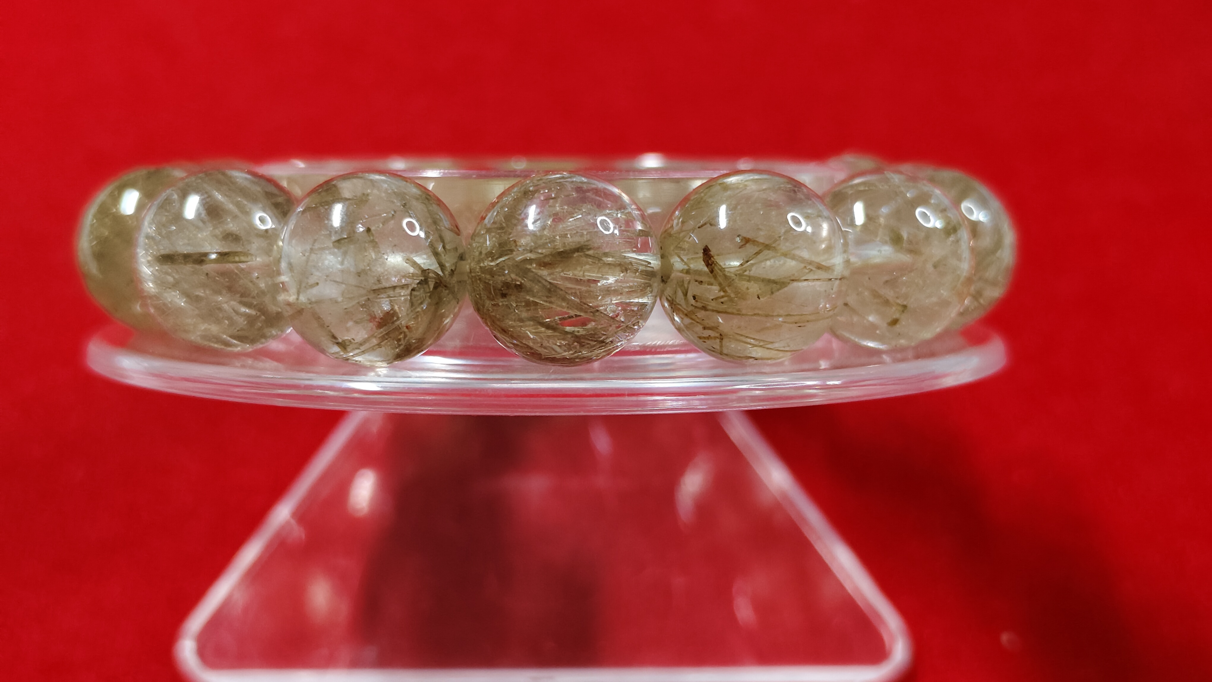 #ข้อมือหินไหมเขียวรหัสbh-0045