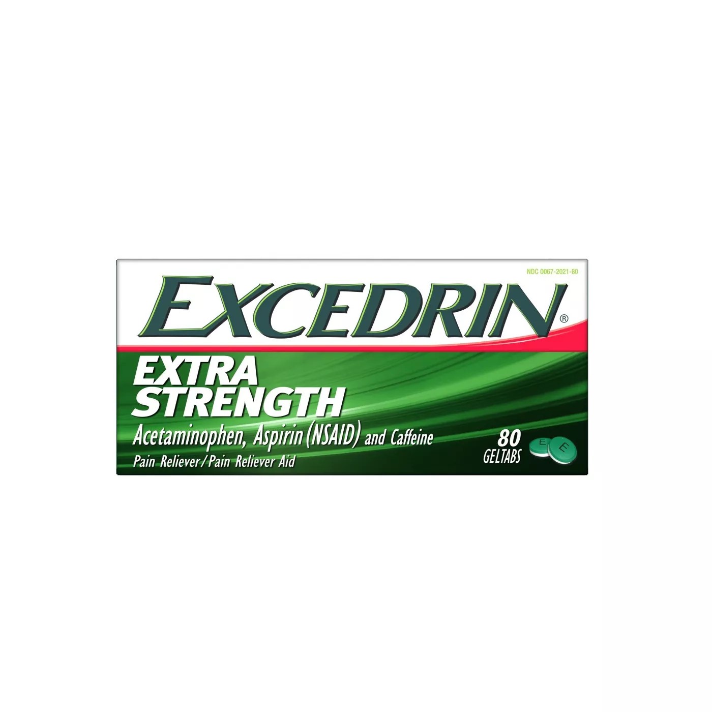 ยาบรรเทาอาการปวดสูตรเข้มข้นชนิดเจลแท็ป gsk Excedrin Extra Strength Geltabs (80 Geltabs)