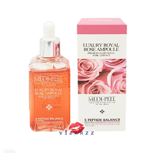 พร้อมส่ง Medi-Peel Luxury Royal Rose Ampoule 100mL เซรั่มกุหลาบ อุดมด้วยเปปไทด์ 3 ชนิดผสานกับสารสกัดกุหลาบป่าบัลแกเลีย ที่ให้ความชุ่มชื้นพร้อมผิวแข็งแรงยืดหยุ่นดูเรียบเนียนขึ้น กระจ่างใส ดูสุขภาพดีอ่อนเยาว์