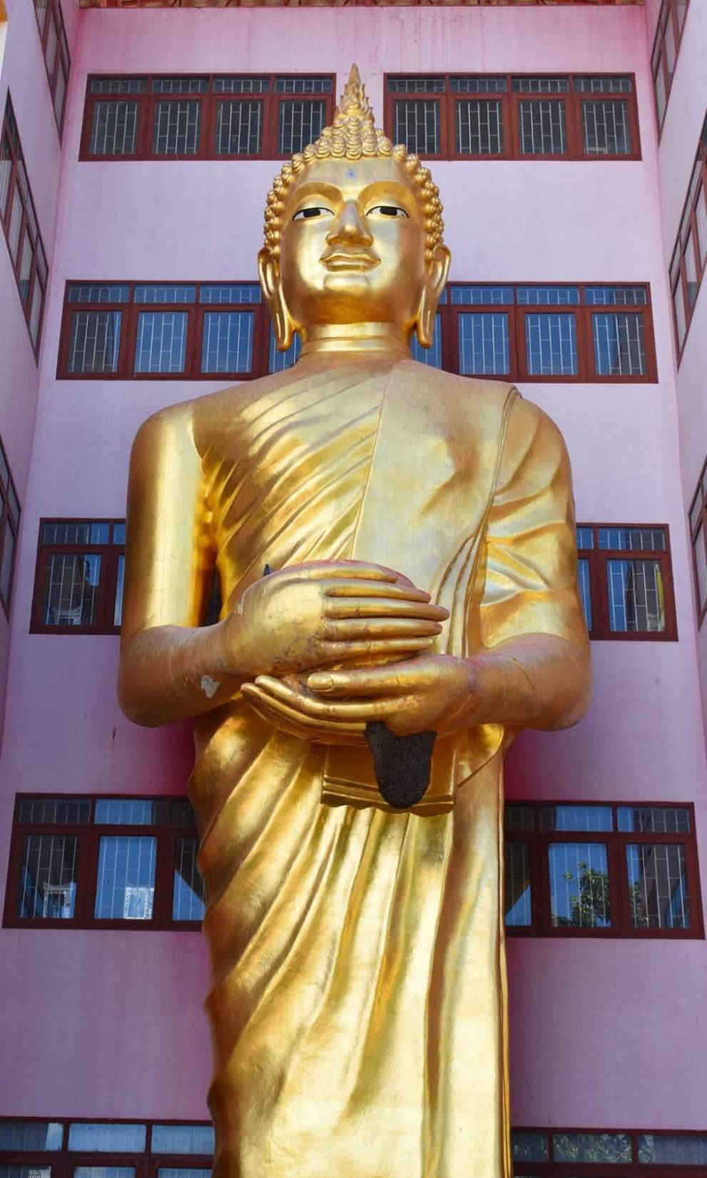 รูปหล่อ หลวงพ่อไหลมาเทมา เนื้อทองเหลือง สูง3นิ้ว ปิดทองแท้ ปี2563