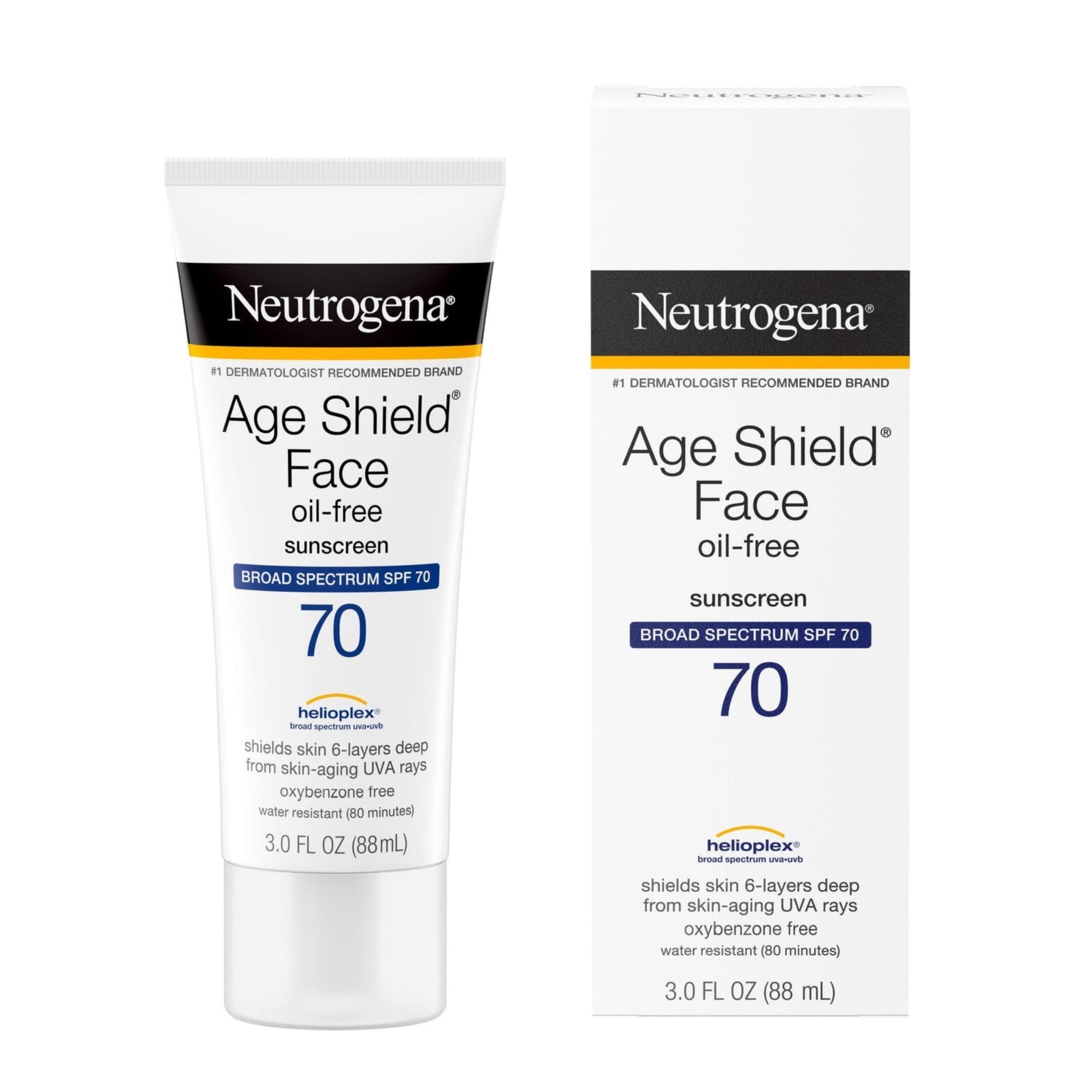 โลชั่นกันแดดสำหรับผิวหน้า Neutrogena Age Shield Face Oil-Free Lotion Sunscreen SPF 70
