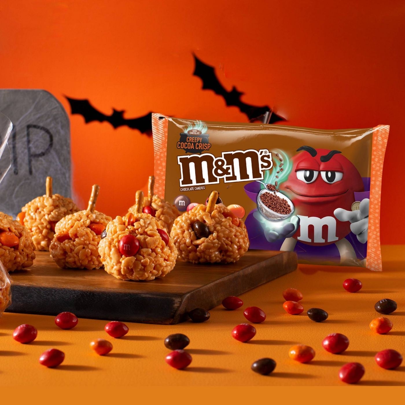 ขนมช็อกโกแลตฮาโลวีน M&M's Halloween Chocolate Candies - CREEPY COCOA CRISP
