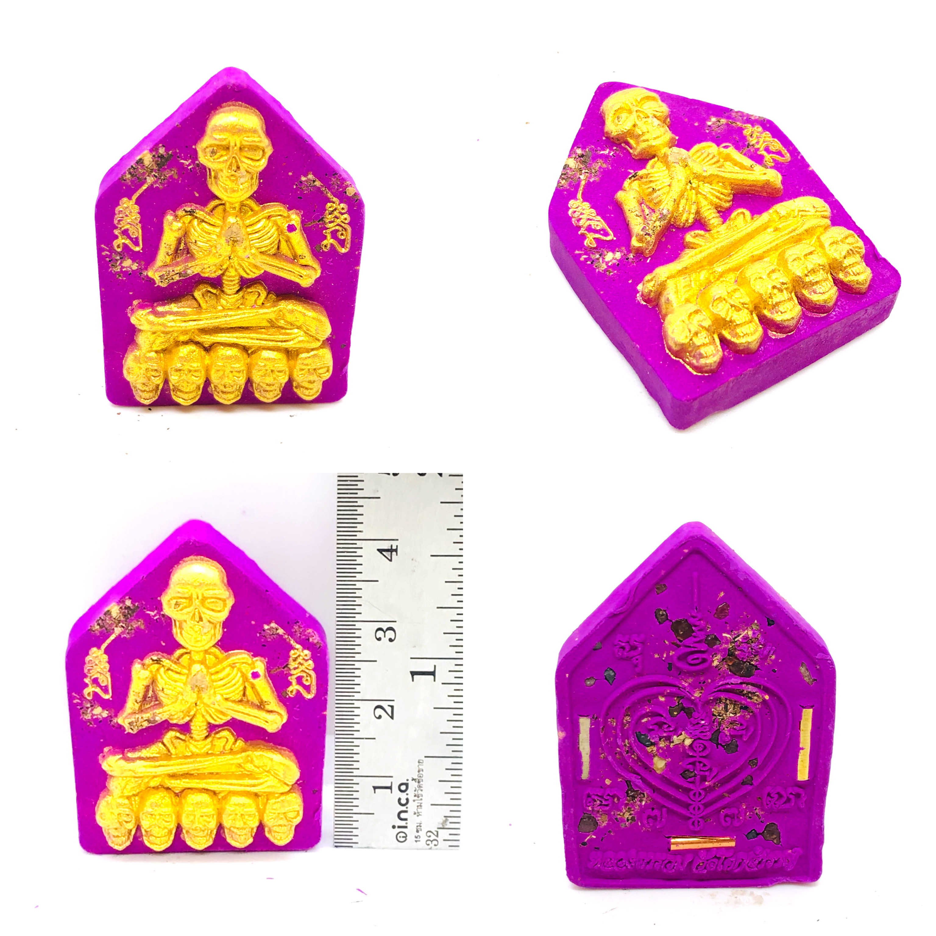 พ่อพรายทอง เนื้อผงเสน่ห์อิธะเจ สีม่วง หลวงตารวม วัดโคกสำราญ 2567