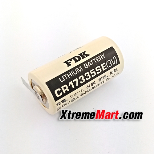 แบตเตอรี่ FDK (SANYO) Battery CR17335SE (2/3A) Lithium 3V 1800mAh (มี Tap)