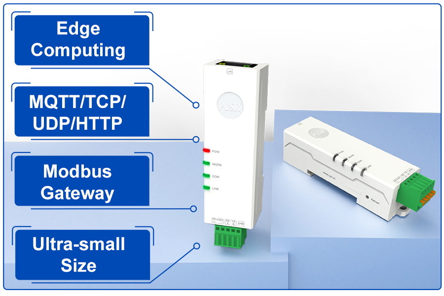 อุปกรณ์แปลงสัญญาณ RS485/RS232 TO LAN Support Modbus TCP/MQTT/HTTP(USR-DR132/134)
