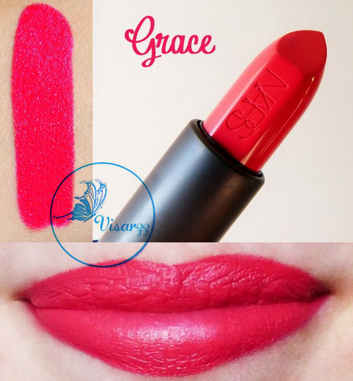 (ลดพิเศษมากกว่า 40%) Nars Audacious Lipstick # Grace ลิปสติกคอลเลคชั่นพิเศษจาก Nars เม็ดสีแน่นคมชัด ติดทนยาวนาน ให้ความชุ่มชื้น