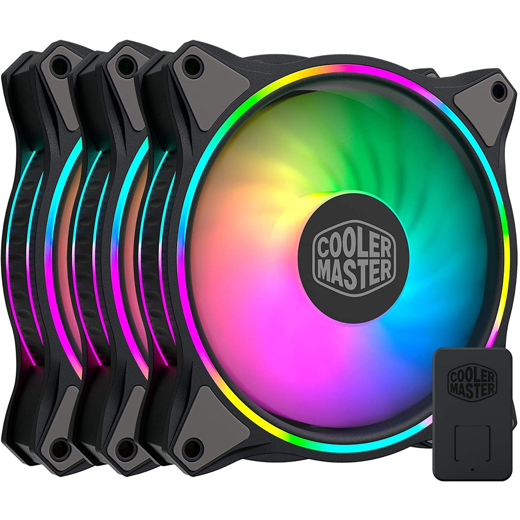 FAN Cooler Master MasterFan MF120 Halo MF120 Halo 2 Duo-Ring ARGB Lighting 120mm #coolermaster