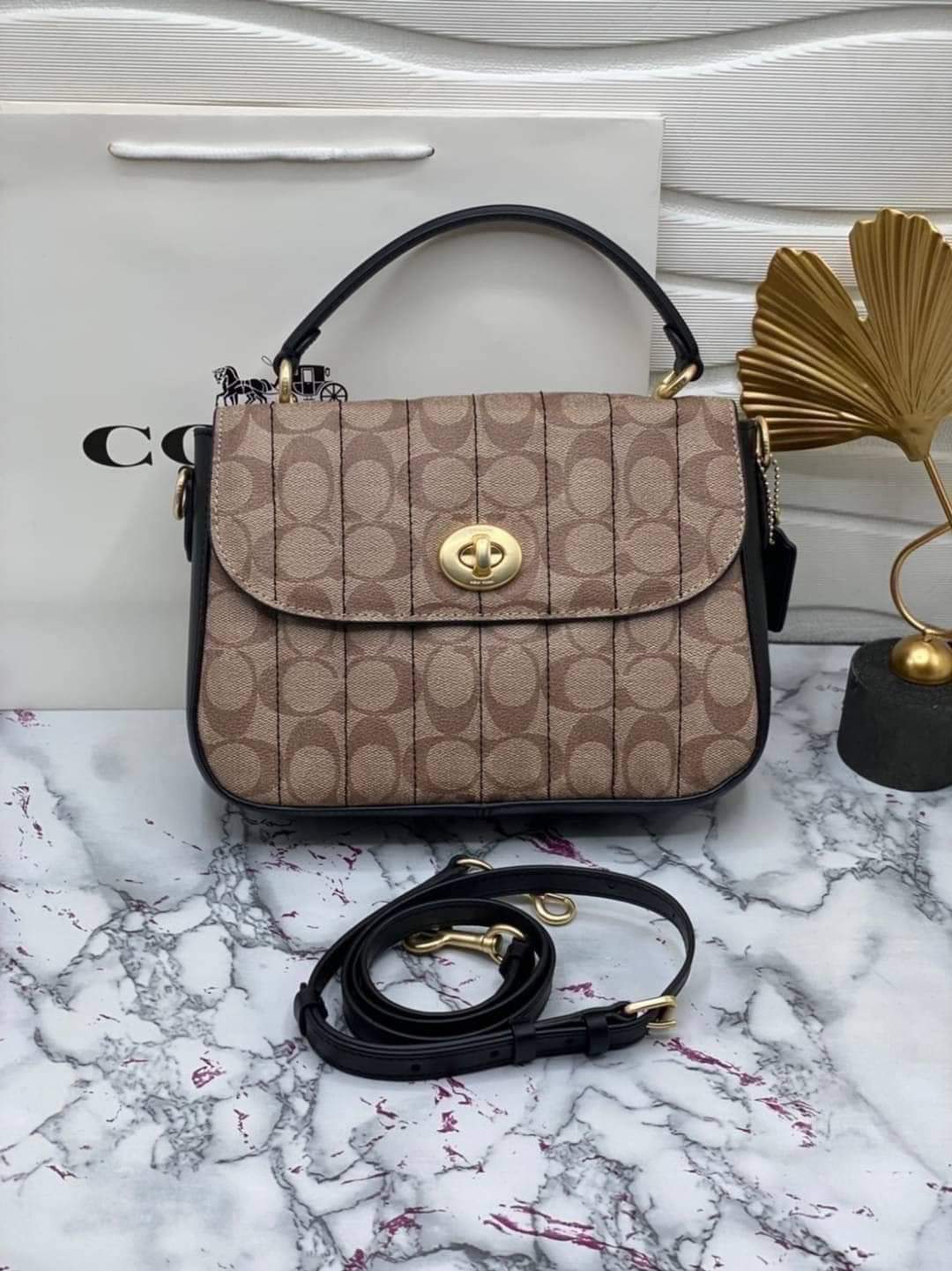 Coach MARLIE TOP HANDLE SATCHEL (แอดไลน์ก่อนสั่งซื้อ)