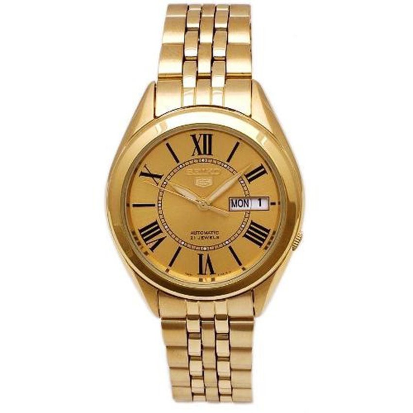 Seiko 5 Sports Automatic นาฬิกาข้อมือผู้ชาย Gold รุ่น SNKL38K1